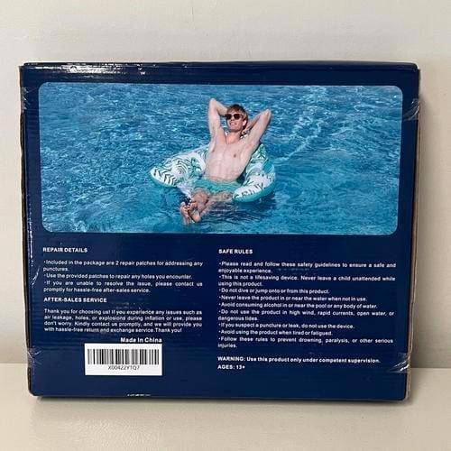 Comfortable Inflatable Pool Float with Canopy
