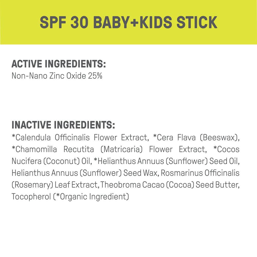 BABY + KIDS 30+ STICK *Zero Waste*