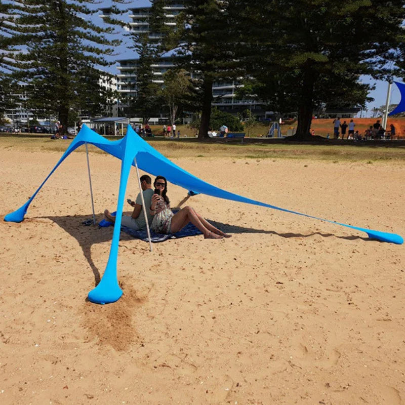 Windproof  UPF50+ Beach Canopy with Tents